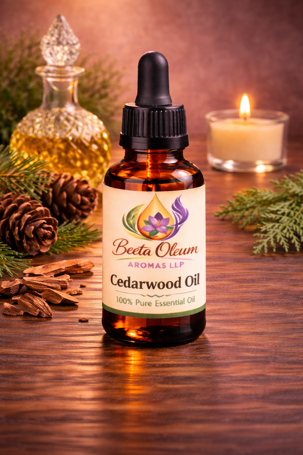 Cedarwood Oil Bottle
